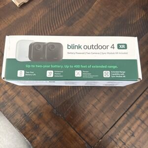 Blink Outdoor 4 XR Two Camera System w/Sync Module - New Sealed 840414634640